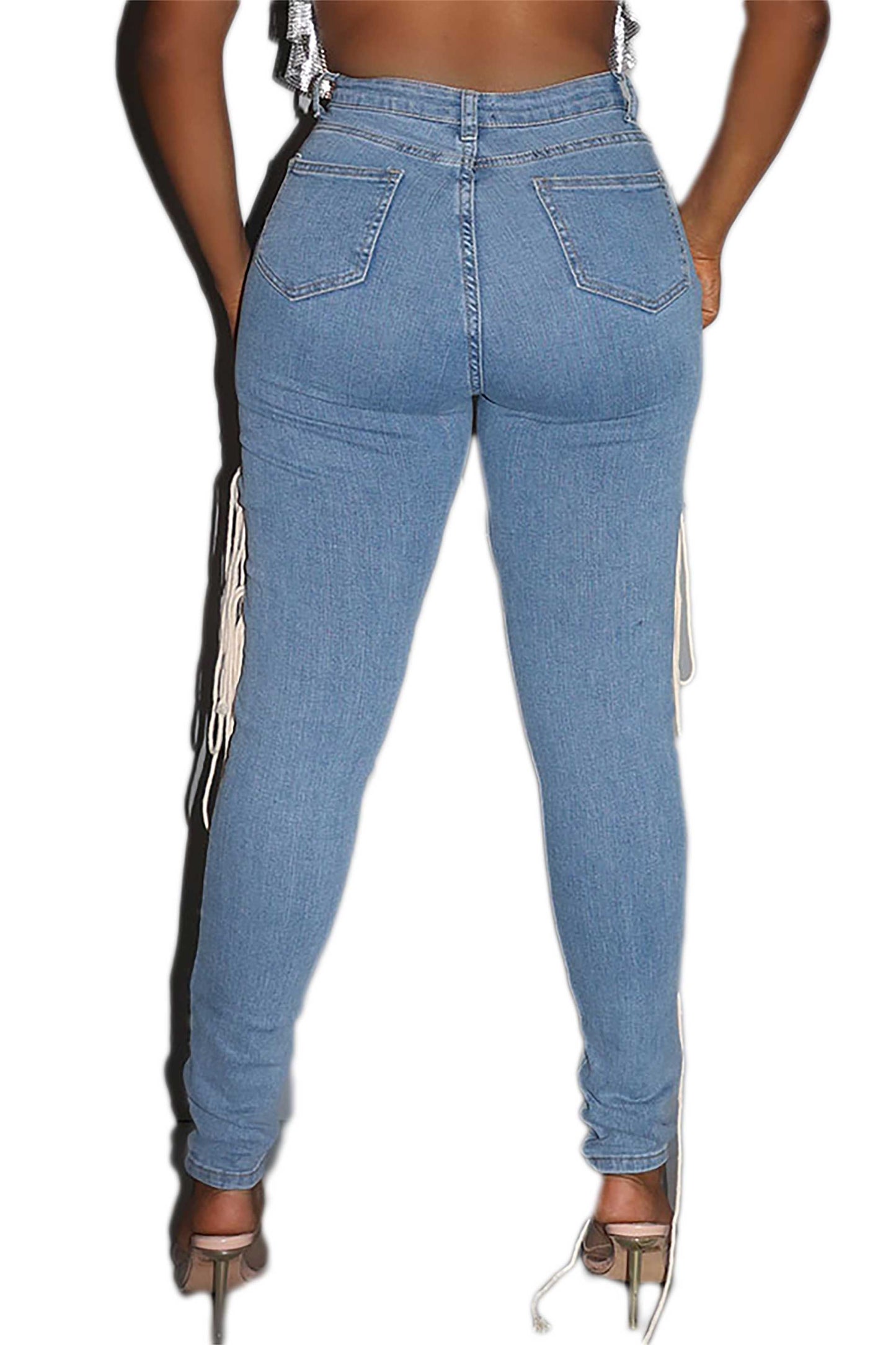 Lani Lace Up Jeans